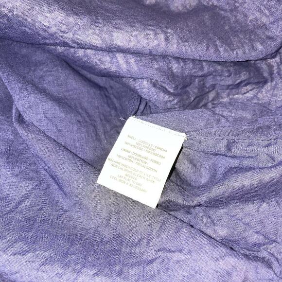 O'Neill dress skater fit flare gauzy navy blue & white cross back lightweight SM - Picture 7 of 9